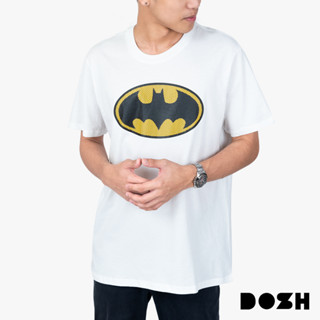 DOSH UNISEX T-SHIRTS BATMAN เสื้อยืดคอกลม แขนสั้น ผู้ชาย-ผู้หญิง DBMT5297-OW