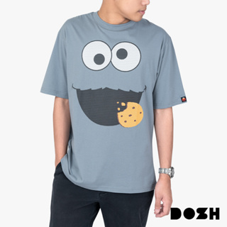 DOSH OVERSIZED SHORT SLEEVE T-SHIRTS SESAME STREET เสื้อยืดโอเวอร์ไซส์ DSEMT5057-BU