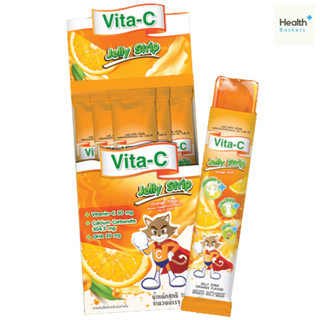 Vita-C Jelly Strip ไวต้า ซี เจลลี สตริป วิตามินซีเจลลี่ 10ซอง/กล่อง ขายยกกล่อง