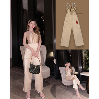 ราคาถูกที่สุด!! NABIBRAND NB0162 จั้มยาวผ้าดีสีเหลืองทอง