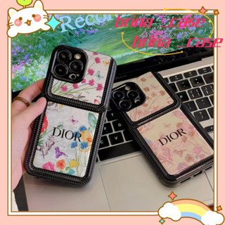 ❤️ส่งของขวัญ❤️ เคสไอโฟน 11 12 13 14 Pro Max ระดับสูง ดอกไม้  ความนิยม แฟชั่น สไตล์คู่รัก Case for iPhone ป้องกันการตก