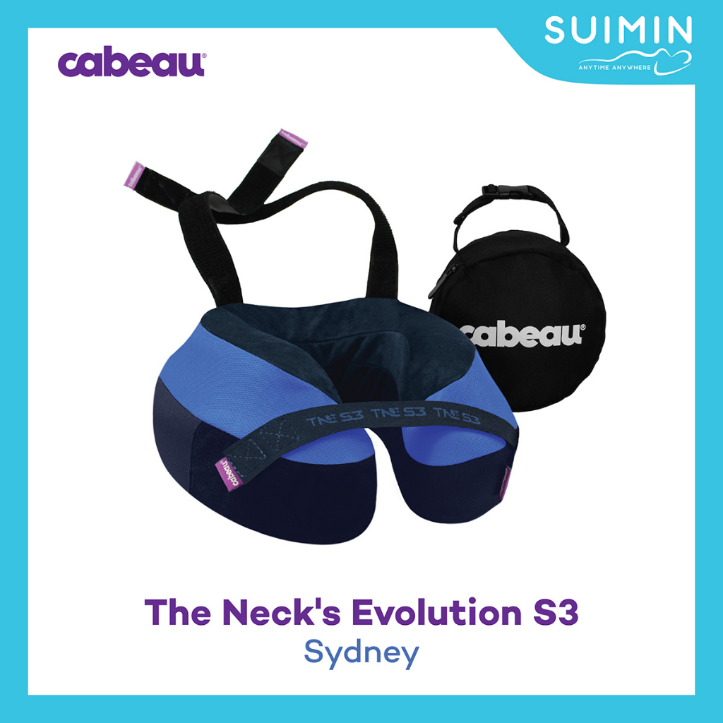 Cabeau หมอนรองคอ มีสายรัดเพื่อกระชับ รุ่น Evolution S3 Sydney Travel Pillow DK Blue/Navy รหัส TNEP3242