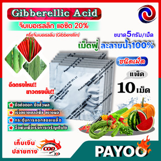 จิบเบอเรลลิน Gibberellin ชนิดเม็ด Gibberellic Acid 🛒มีหลายตัวเลือก🛒