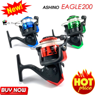 รอก ASHINO EAGLE200 รอกสปินนิ่ง พร้อมสายเอ็น อัตราทด 5.1:1 มีให้เลือก 3 สี รอกอาชิโน รอกเล็ก เบอร์ 500