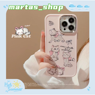 ❤️ส่งของขวัญ❤️ เคสไอโฟน 11 12 13 14 Pro Max แมว สาวน่ารักหัวใจ เรียบง่าย แฟชั่น หวานสวย Case for iPhone สาวน่ารักหัวใจ