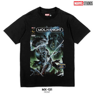 Power 7 Shop เสื้อยืดการ์ตูน มาร์เวล เสื้อยืด MOON KNIGHT ลิขสิทธ์แท้ MARVEL COMICS  T-SHIRTS (MX-131)