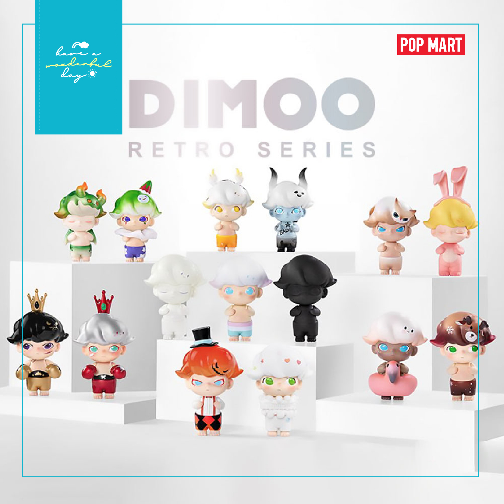 แท้ 💯% [POP MART] Dimoo Retro Series Figures ขายยกกล่อง 12 ชิ้น ยังไม่แกะซีล พร้อมส่ง พร้อมถุงแบรนด์