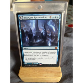 การ์ด MTG Sea Gate Restoration Blue Magic the gathering EDH รุ่น ZNR สภาพ Ex-Nm