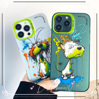 🔥สไตล์ใหม่🔥เคสไอโฟน iphone 11 14 Pro Max บุคลิกภาพ กราฟ ลูกสุนัข ป้องกันการตก เคส iphone 12 13 Pro Case for iPhone