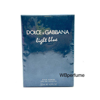 น้ำหอม D&amp;G light blue pour homme 125ml กล่องซีล