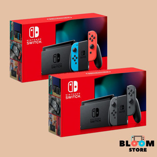 [มือ1] เครื่อง Nintendo Switch : Neon รุ่นกล่องแดง V.2 / Gray (สีเทา) รุ่นกล่องแดง ประกัน 1 ปี ศูนย์ไทย