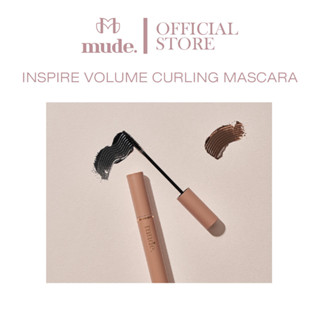 [ #01 ฺBLACK สีดำ ] MUDE INSPRIE VOLUME CURLING MASCARA 10g. (มาสคาร่า สูตรเน้นขนตาหนา งอน กันน้ำ )