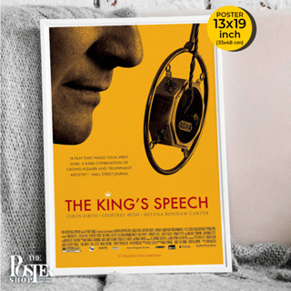 The Kings speech Poster ภาพยนตร์ที่สร้างมาจากเรื่องจริงของกษัตริย์จอร์จที่ 6  ภาพขนาด 33X48 cm