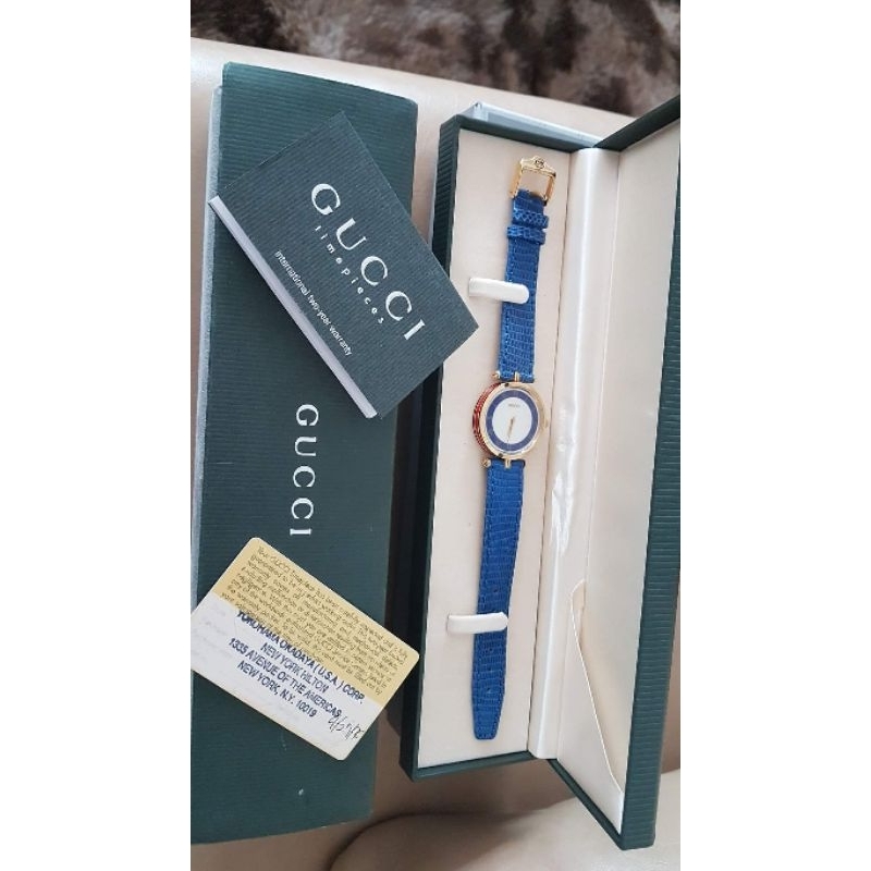 นาฬิกาข้อมือผู้หญิง Gucci วินเทจ ของแท้ สภาพใหม่มาก อปก ครบ