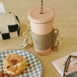 กระเป๋าแก้วคอมมาม่า CUP HOLDER-COMMAMA กระเป๋าใส่แก้วสตาร์บัคส์ขนาด 24 ออนซ์ สีลาเต้ LATTE