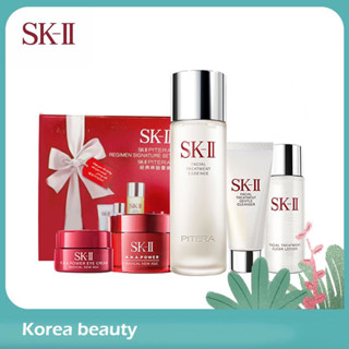 SK-II / Sk2 / SKII skin care 5pcs set skii ชุดห้าชิ้น/skii set/เอสเซ้นส์/โลชั่น/คลีนเซอร์/อายครีม/อาร์เอ็นเอครีม