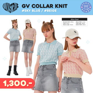 (พร้อมส่ง) เสื้อเชิ๊ตคอปก LUVISTRUE - GV COLLAR KNIT