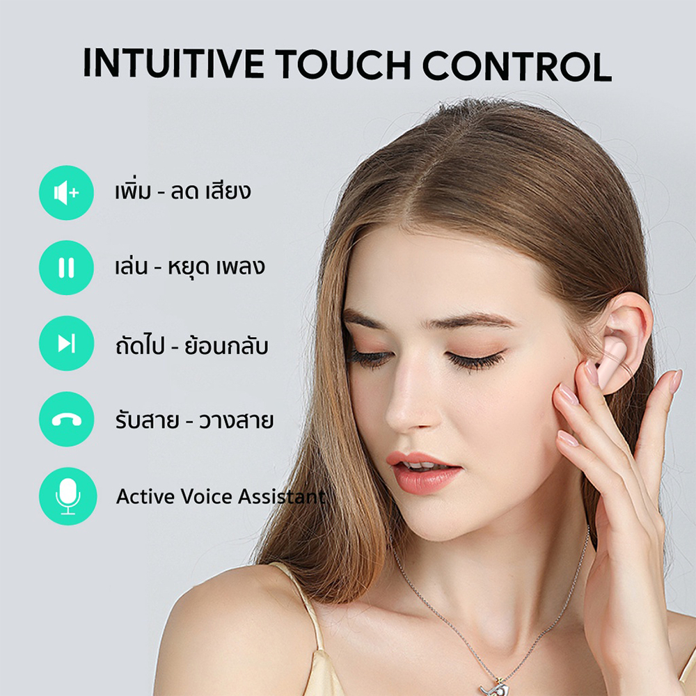 AUKEY หูฟังบลูทูธไร้สาย True Wireless รุ่น EP-M1S