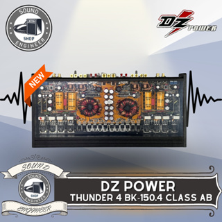 🔥ส่งเร็ว🔥แอมป์4ชาแนล 3500 วัตต์เพาเวอร์ขับกลาง-แหลม DZ POWERรุ่นTHUNDER 4 BK-150.4Class AB 4Channelขับกลางแหลมได้10ดอก