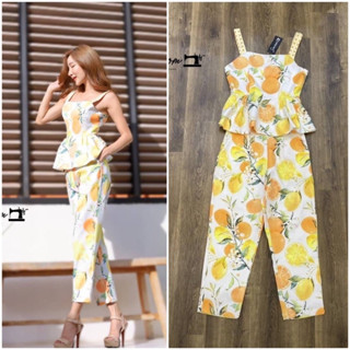 เซตเสื้อสายเดี่ยวตัดต่อชาย และกางเกง (D190) showroom