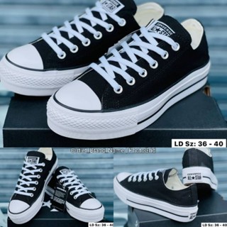 รองเท้า Converse Chuck Taylor All Star Lift Platform Low Black Women สินค้าใหม่มือ 1 ( ของแท้💯 )