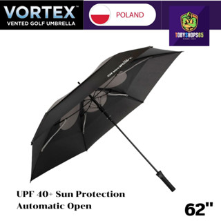 Vortex ShedRain Vented Golf Umbrella ร่มกันแดดกันฝน ร่มอัตโนมัติ ร่มกอลฟ์ ร่มกันแดดUPF 40+ร่มพับได้ ขนาด 62นิ้ว