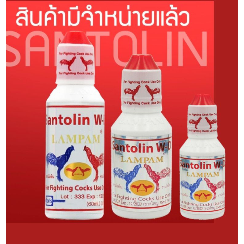 SANTOLIN W-D ซานโตลิน ดับบลิว-ดี เมื่อพบอาการไก่ชนวิตกกังวลกลัวการต่อสู้
