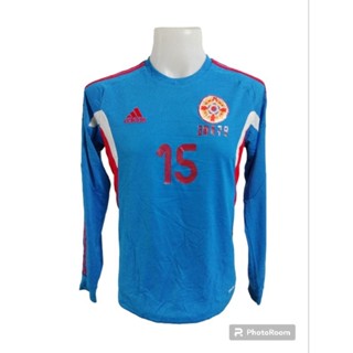 เสื้อยืดกีฬาฟุตบอลแขนยาวแบรนด์ adidas Climalite Size 100(M) มือ2