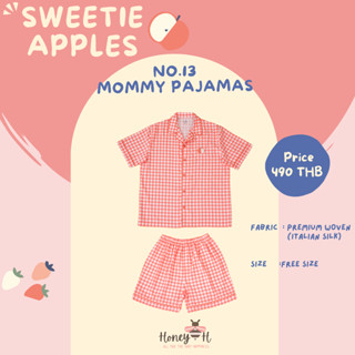 HoneyH Sweetie Apples 13 - ชุดนอน Mommy Pajamas ลายสก๊อต