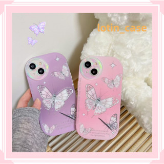 🎁ส่งของขวัญ🎁เคสไอโฟน สำหรับ 11 13 for iPhone Case 14 12 Pro Max แฟชั่น น่าสนใจ ผีเสื้อ กันกระแทก ปกป้อง เคสโทรศัพท์