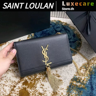 วายเอสแอล แซงต์ โลรองต์👜Yves Saint Laurent Kete Women/Shoulder Bag กระเป๋าโซ่/กระเป๋าคลัช/กระเป๋า YSL