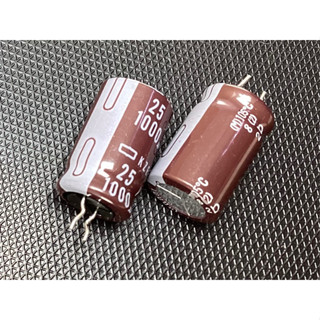 (2ชิ้น) 1000uF25V 12.5*20 25V1000UF Japan Nikitsu Electrolytic Capacitor 25V 1000UF PW High Frequency Low Resistance