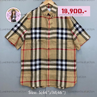 👜: New!! Burberry Shirt ผ้าลินินนะคะ‼️ก่อนกดสั่งรบกวนทักมาเช็คสต๊อคก่อนนะคะ‼️