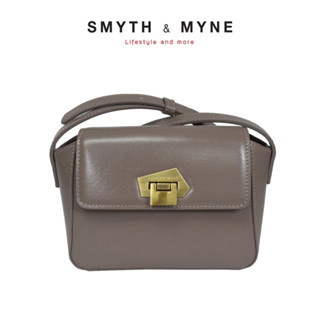 SMYTH &amp; MYNE กระเป๋าสะพายข้างหนังแท้ รุ่น KHLOE - สี Gray Brown