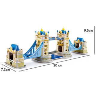 &gt;&gt;พร้อมส่ง&lt;&lt;จิ๊กซอว์ไม้ 3 มิติ สะพานทาวเวอร์ TOWER BRIDGE 3D Wooden Puzzles