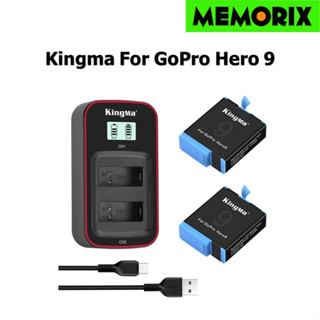 KingMa GoPro Heo 9 Li-ion Battery and LCD display Dual Charger For Gopro Hero 9