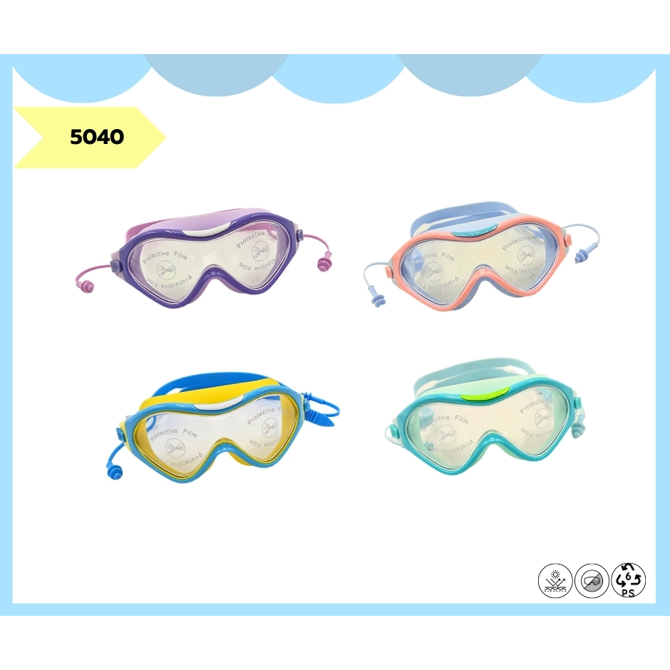 Pakpro [พร้อมส่ง] แว่นตาว่ายน้ำเด็ก ป้องกันแสงแดด UV รุ่น 5040