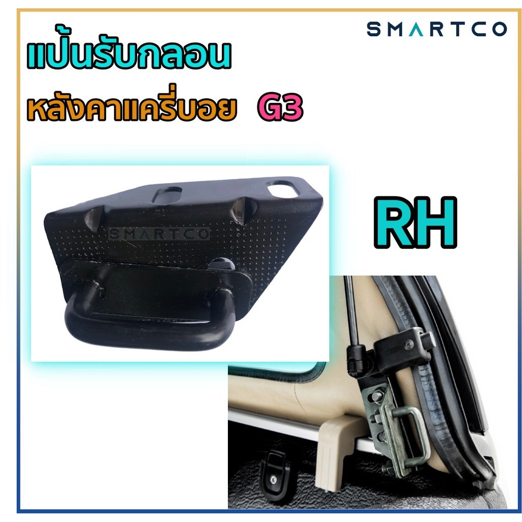 แป้นรับล็อคกลอนหลังคา แครี่บอย G3