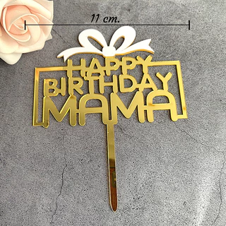 ป้ายอะคริลิค วันแม่ วันพ่อ รักพ่อ รักแม่🧡🧡 ป้ายแต่งเค้ก ป้ายเค้กวันเกิด🎂🎂 🎉สินค้าพร้อมส่งนะคะ🎉