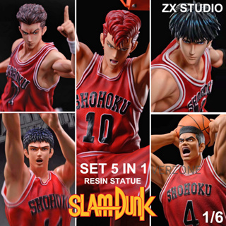 งานแท้ งานปั้น ZX Studio Slam Dunk สแลมดังก์ Shohoku โชโฮคุ ซากุรางิ รุคาว่า อาคากิ มิสึอิ เรียวตะ 1/6 SET 5 in 1 Resin