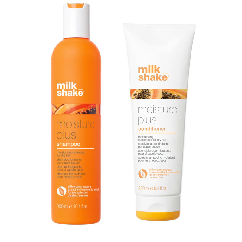 แท้ ฉลากไทย Milk shake​ moisture plus shampoo conditioner​ แชมพู​มอยไรเซอร์​ สำหรับผมแห้งและขาดน้ำ milkshake