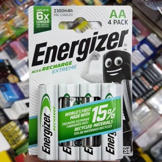 (แพคเกจEU) ถ่านชาร์จ Energizer 2300mAh AA 4ก้อน  ของใหม่ ของแท้ made in japan