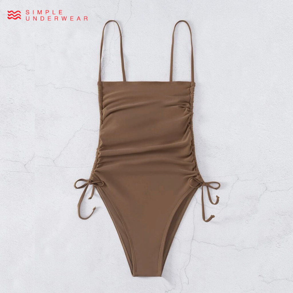 010 Simple Underwear bikini วันพีช รูดข้าง เว้าสูง รูปที่ 4