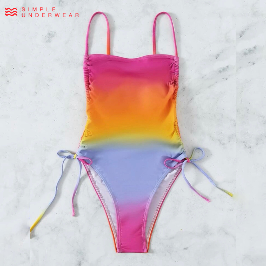 010 Simple Underwear bikini วันพีช รูดข้าง เว้าสูง รูปที่ 2