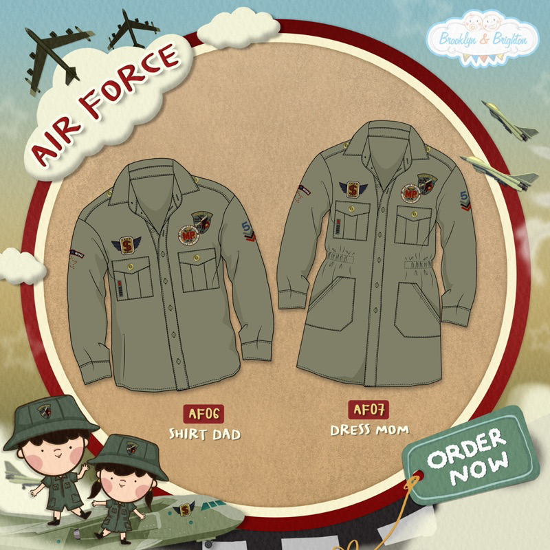 Brooklyn & Brighton - Air Force ชุดทหารอากาศ สำหรับผู้ใหญ่ (Link 3)