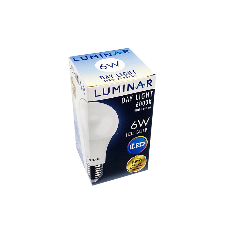 LAMP AND LIGHT - LUMINAR LED BULB E27 6W 480 lumen DAYLIGHT 6000K
