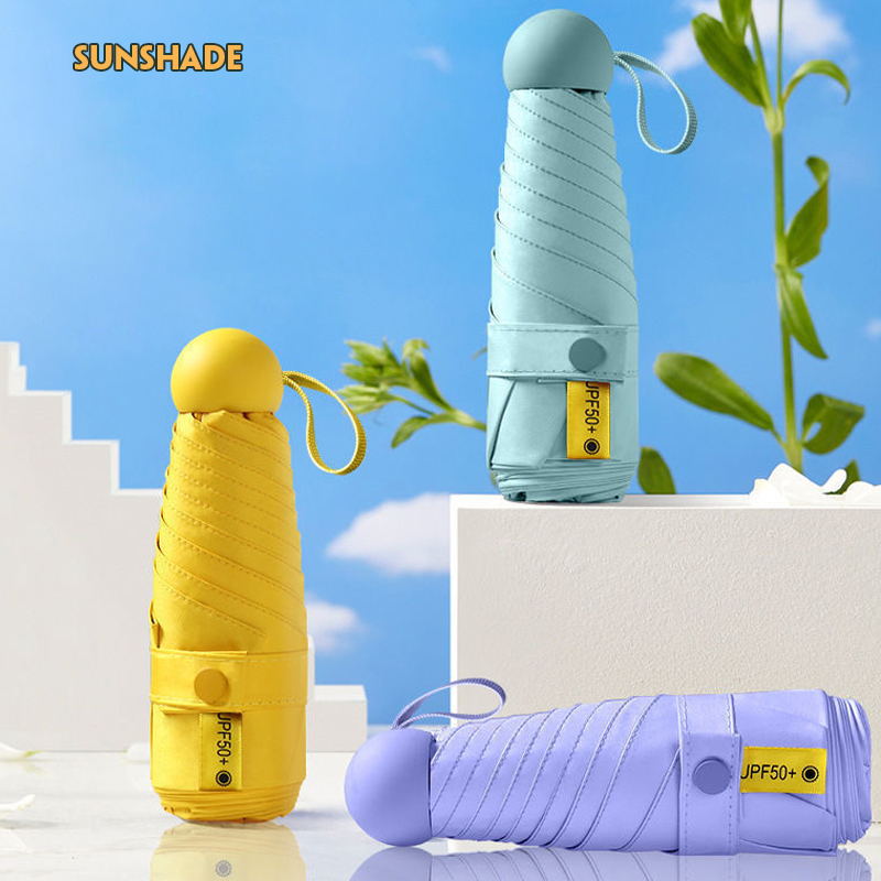 ยูวีดำ UV สีพื้น J290 พกพา กันยูวี 100% สีมินิมอล ขนาดเล็ก พาสเทล