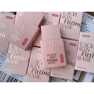 ESPOIR Peach Skin Fitting Base - 30ml เมคอัพเบสเนื้อชมพูพีช ช่วยปรับสีผิวให้สว่างขึ้น ดูสุขภาพดี มีสารป้องกันแดด ช่วยปกปิดรูขุมขน ปรับสภาพผิวให้เรียบเนียน ทำให้สีผิวสว่างขึ้น [แท้100%/พร้อมส่ง]