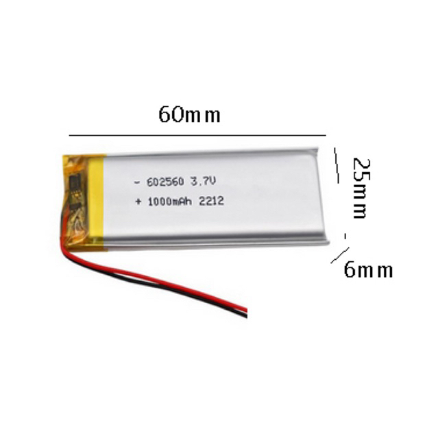 602560 ลิเธียมโพลิเมอร์แบตเตอรี่3.7โวลต์1200มิลลิแอมป์ชั่วโมง Li-Ion Lipo แบตเตอรี่ mp3 mp4
