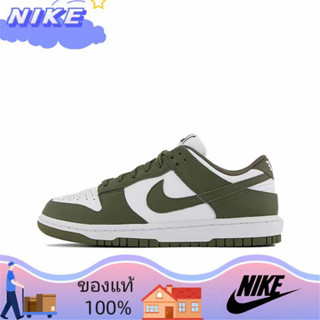 （ยิงจริง）Nike SB Dunk Low"Medium Olive" ของแท้100%💯รองเท้าผ้าใบ รองเท้า รองเท้าวิ่ง รองเท้า nike DD1503-120